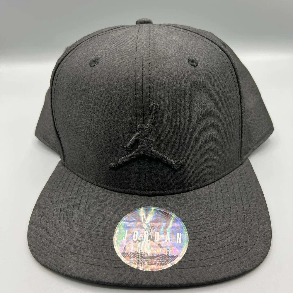 Air Jordan 23 Hat Men Black Cement Elephant Embroidered Jumpman‎ Snap Back Cap
